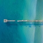 pier drone shot